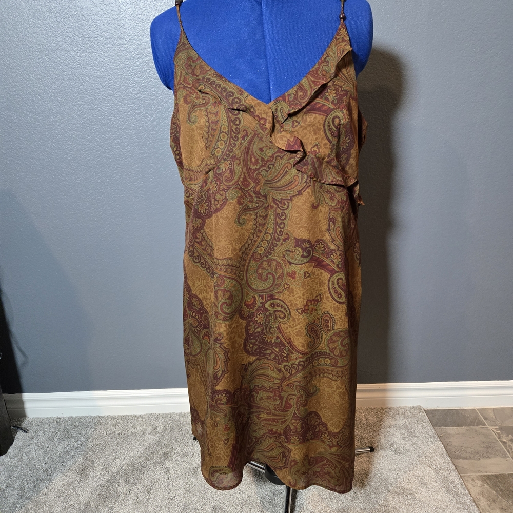 Lauren Ralph Lauren Paisley Ruffle Dress